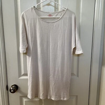 Camisa Top Majestic Paris Algodón Crema Cachemira Para Mujer Talla 2 Pequeña Foto 1 de 4