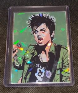 Billie Joe Armstrong Green Day Custom Holo Refractor Prizmatic Art Card Variant - Picture 1 of 4