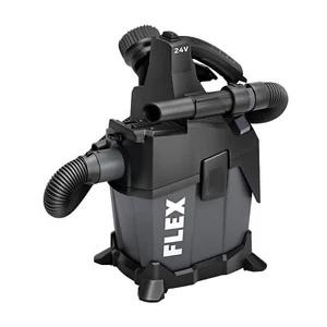 Flex 24 V bürstenlos 1,6 Gallonen Nass/Trocken Werkzeug nur Staubsauger, grau - Bild 1 von 6