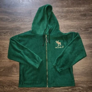 Moosehead Lake Full Zip Hooded Fleece Men's Size Large Vintage USA Made - Picture 1 of 11