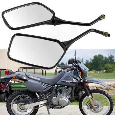 1 Pair Motorcycle Rearview Black Mirrors Fit For Suzuki DR200 DR350 DRZ400 DR650 - Изображение 1 из 4