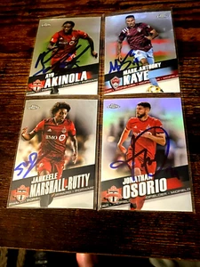 Toronto FC 2022 TOPPS CHROME Signed MLS TEAM SET all cards from Current Roster - Picture 1 of 3