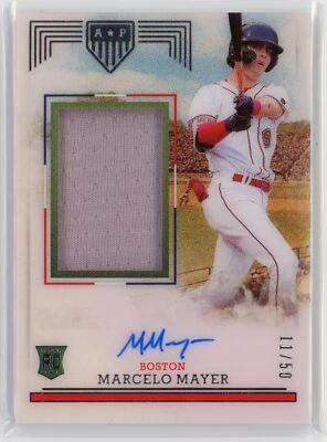 2023 Panini America's Pastime Baseball Patch Autograph Marcelo Mayer /50 RC - Image 1 of 4
