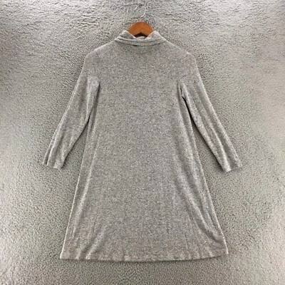 American Eagle Outfitters Turtle Neck Sweater Dress S Grey Viscose Blend Knitted - Image 1 of 4