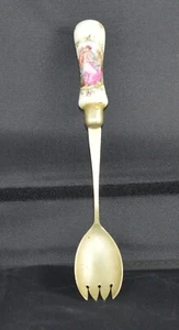 E.P.N.S. SERVING FORK WITH PICTURE HANDLE - Picture 1 of 8