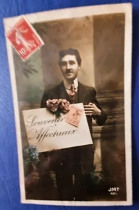 * CARTE POSTALE FANTAISIE -  TIMBRES  - Picture 1 of 1