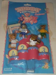 Teddy in my Pocket - Sports Bear-Sonalities - Vintage 1995 - Brand New & Sealed - Picture 1 of 7