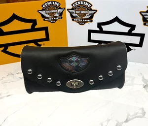 OEM Original Harley Davidson 100Th Anniversary Leather Windshield Tool Bag - Picture 1 of 11