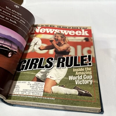 1999 July-Sept Newsweek Magazine, Bound Vol. #134 Brandi Chastain, (BM42) - Image 1 of 4