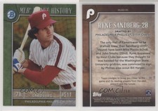 2017 Bowman Draft MLB History Gold Refractor /50 Ryne Sandberg #MLBD-RS HOF