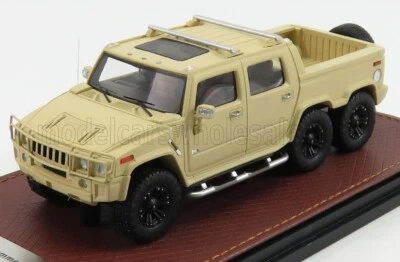 wonderful resin-modelcar 1/43 HUMMER H2 SUT6 6x6 PickUp 2012 - saharabeige - Image 1 of 2