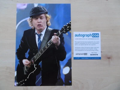 Angus Young "AC/DC" Original Autogramm signed 20x30 cm Bild ACOA - Bild 1 von 4