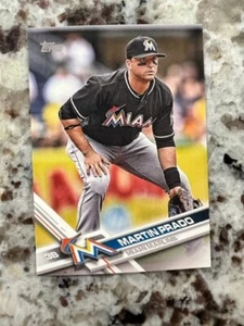 2017 TOPPS MINI MLB BASEBALL CARD MIAMI MARLINS MARTIN PRADO #674 - Picture 1 of 1