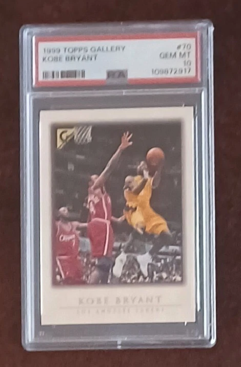 1999 Topps Gallery #70 Kobe Bryant GEM MINT PSA 10 Low Population - Image 1 of 1