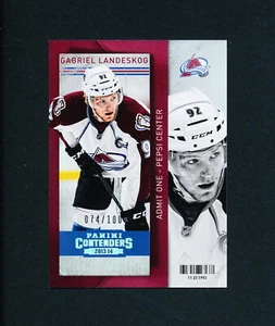 2014 PANINI CONTENDERS HOCKEY GABRIEL LANDESKOG avalanche /100 - Picture 1 of 2
