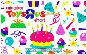 TOYSRUS 5TH CANDLE CAKE BIRTHDAY PARTY CUPCAKES BALLOONS COLLECTIBLE GIFT CARD - Picture 1 of 2