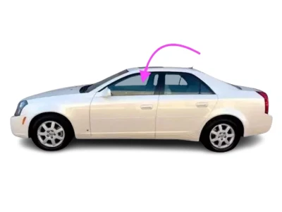 Se adapta a Cadillac CTS 2003-2007 sedán de 4 puertas lado del conductor puerta delantera izquierda ventana vidrio Foto 1 de 4