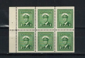CANADA SCOTT 249b BOOKLET PANE NEVER HINGED. - Picture 1 of 1