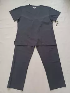 4FLEX Womens Scrub Set V-Neck Top w/Front Pockets & Pants w/Front Pockets Siz 2X - Picture 1 of 18