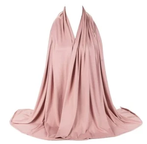 jersey stretch shawl Hijab size 170 cm by width 85 cm - Picture 1 of 16