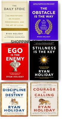 Ryan Holiday 6 Books Collection Set (Ego is the Enemy, Obstacle, Daily Stoic...