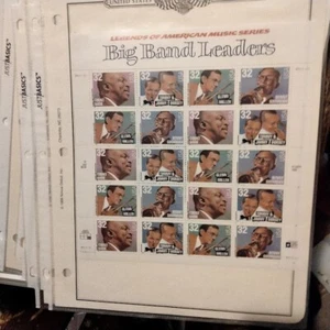 11 sheets,90 stamps of American Music $29 value for$25 - Picture 1 of 10