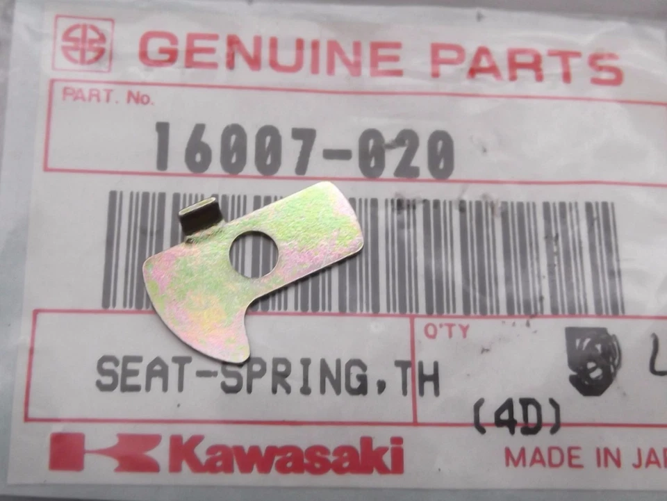 Asiento de resorte de válvula de aguja deslizante de acelerador genuino Kawasaki G3 G5 KH125 16007-020 Foto 1 de 1