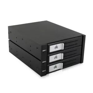 3 x 3.5" SATA/SAS Hard Drive Trayless Mobile Rack - Picture 1 of 8