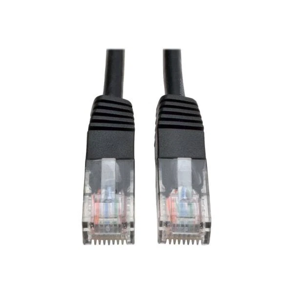 TrippLite Cat5e 350 MHz Molded (UTP) Ethernet Cable (RJ45 M/M), PoE - Black, 2ft - Image 1 of 1