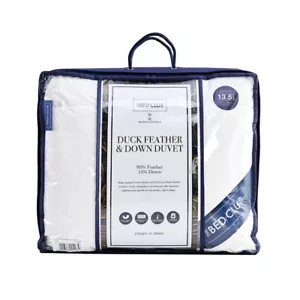 New Duck Feathers & Down Duvets Quilt 13.5 Togs Bedding Soft Cosy Warm All Sizes - Picture 1 of 12