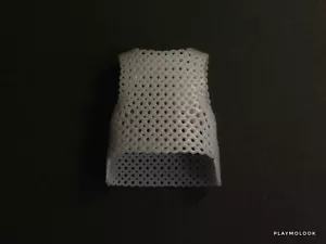 Cota de malla cuerpo Impresión 3d resina gris - Sin pintar - Escala Playmobil - Imagen 1 de 5