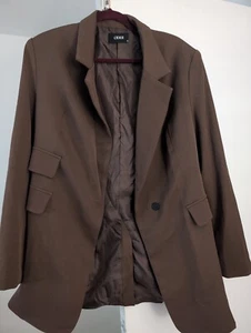 Cider Brown Oversized Jacket - Picture 1 of 4