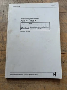 Audi A4 1995- Simos Injection & Ignition System (4-Cyl) Audi Workshop Manual - Picture 1 of 7