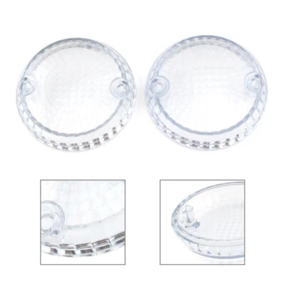 Clear Turn Signal Lens Cover For Kawasaki Vulcan 1500 Classic Mean Streak Pair Foto 1 de 4