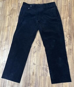 Polo Ralph Lauren pantalone velluto a coste uomo 36x30 nero dritto abito casual - Foto 1 di 6