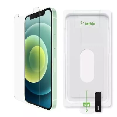 Belkin iPhone 12 MINI UltraGlass Protective Film Super Reinforced Glass Antibact - Image 1 of 4