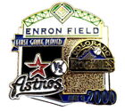 Rockies Pin Inaugural Game Pin versus Astros at Enron Field MLB Baseball Pin UP