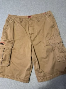 Tommy Hilfiger Pantalones Cortos Carga Hombre’s 38 Tostado Vintage Sueltos - Imagen 1 de 10