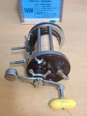 Vintage PENN #140M  SQUIDDER  Saltwater Fishing Reel in Box -  Made in USA! - Image 1 of 4