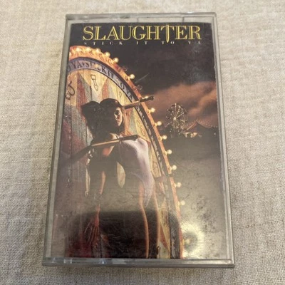 Slaughter~Stick It To Ya Cassette Tape Chrysalis Records 1990 Hair Metal - Image 1 of 4