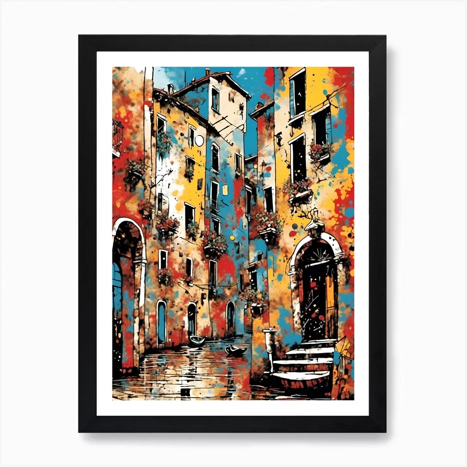 Venice 1 Art Print Framed Wall Art  Framed Wall Art Poster Canvas Print Picture - Image 1 of 1