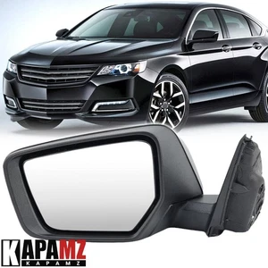 Driver Left Side Mirror 3Pin Black For Chevy Chevrolet Impala 2014-2019 2020 - Picture 1 of 13