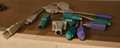 Various USB to PS2 Adaptors Adapters Serial Job Lot - Image 1 of 4