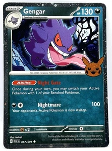 Gengar 057/091 COSMOS HOLO Trick or Trade Pokemon Card - Picture 1 of 2