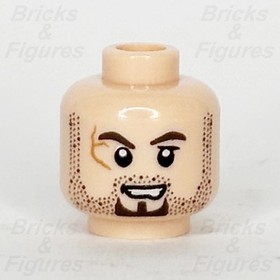 LEGO&reg; Pirates of the Caribbean Scrum Minifigure Head Part Pirate 4194 853219