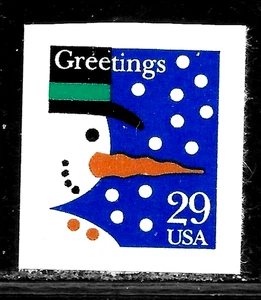 HICK GIRL-BEAUTIFUL M.N.H. U.S. SC#2803 SNOWMAN 2 BUTTONS X5140 - Picture 1 of 1