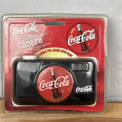 NIP Vintage 1999 Coca-Cola 35mm Reusable Camera  NEW SEALED Film Inside - Image 1 of 3