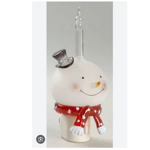 Midwest CBK Lights in the Night Snowman Bubble Night Light Plug In Boxed NEW - Picture 1 of 4
