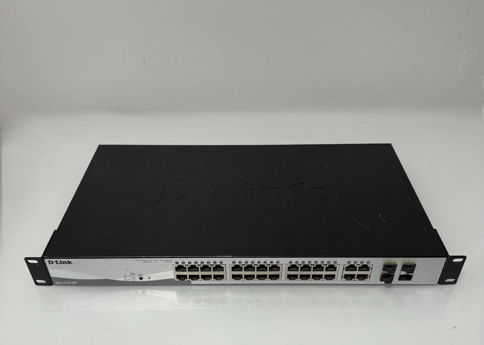 D-Link DGS-1210-28P 28-Port PoE Gigabit Web Smart Switch w/ 4 Gigabit SFP Ports - Image 1 of 4