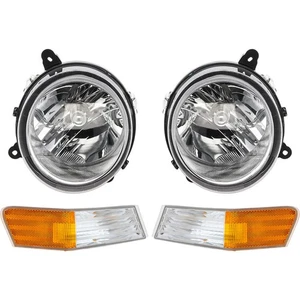 Headlight Head Lamps and Corner Lights Kit For 2007-2017 Jeep Patriot RH and LH - Picture 1 of 12